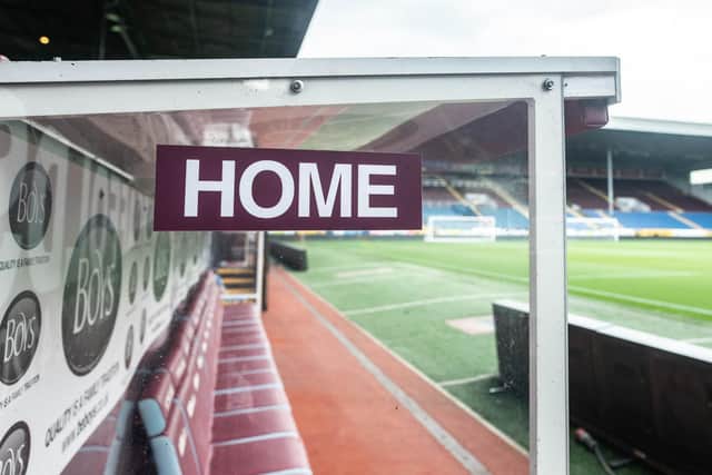 The home dug out at Burnley’s Turf Moor ground