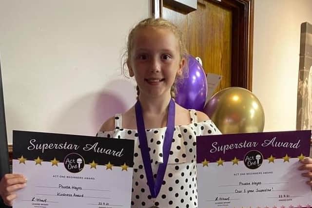 Two awards evenings were held for children who attend classes at Act One Beginners.
