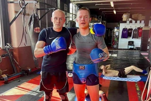 Seamus Devlin (left) had been sparring with ex-English champion Jack Flatley in readiness for his professional debut.