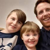 Shaun with his sons, Charlie and Joseph
