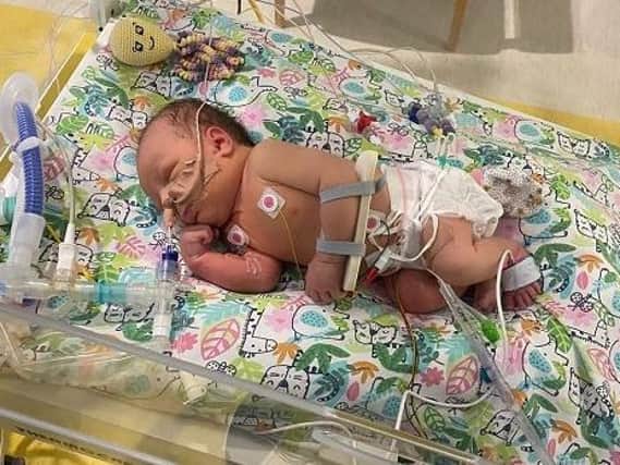 Tyson Fury's new baby daughter Athena is back on ICU. Photo: Instagram @gypsyking101