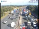 40 minute delays were reported in the area following the crash. (Credit: Highways England)
