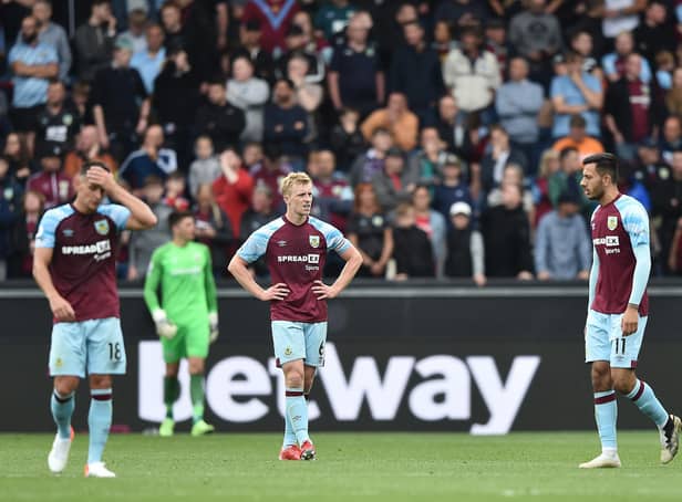 Burnley show their dejection after Brightons late winner
