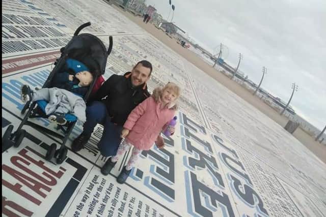 Danny with his daughter Lexi and son Jaydon