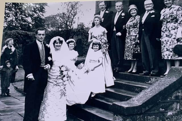 The beautfiful couple on their wedding day in 1961