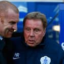 Harry Redknapp, manager of QPR meets Sean Dyche, manager of Burnley during the Barclays Premier League match between Queens Park Rangers and Burnley at Loftus Road on December 6, 2014 in London, England.