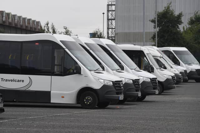Minibuses - as well as shared and individual taxis - are used to take some children with special needs and disabilities to school across Lancashire (image: Neil Cross)