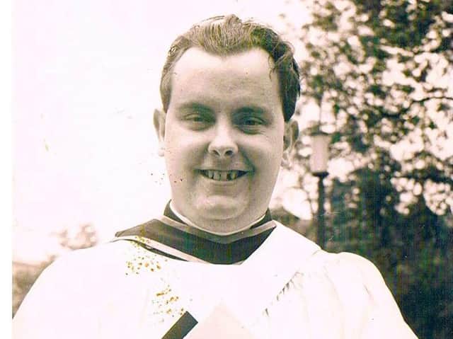 The newly ordained Rev. Ron pictured on his ordination day, May 24, 1964
