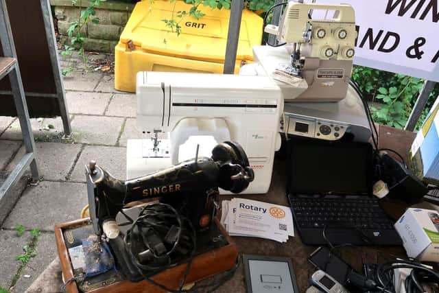 Some of the sewing machines donated