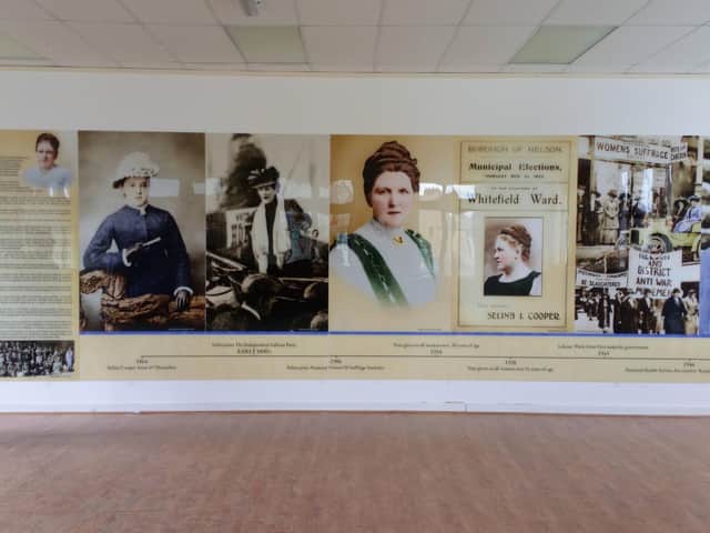 A wall dedicated to the life and work of Selina Cooper