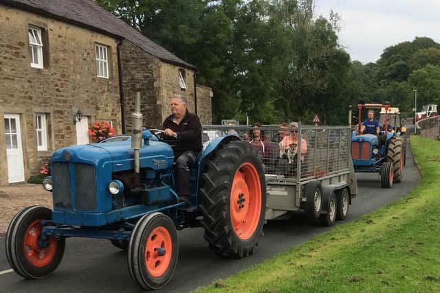 Tractor owners show off their trusty vehicles during the popular road run