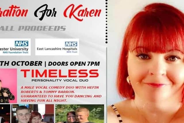 The two hospitals that cared for Burnley mum Karen Birtwell before she died of covid will receive the proceeds of a charity night in her memory