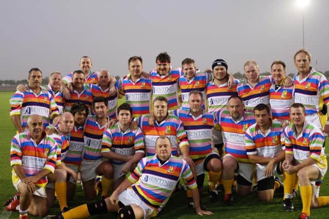 Trevor (back row, second from left) with the Potbellies Team in 2008