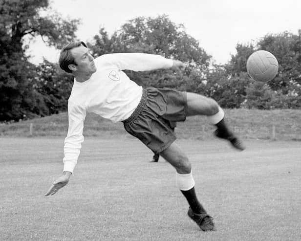 File photo dated 19-05-1967 of Jimmy Greaves, top scorer for Tottenham Hotspur, seen here in training ahead of the FA Cup final at Wembley stadium against his former club Chelsea. Pic: PA Wire/PA Images