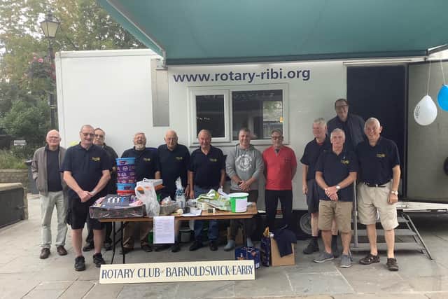 The Rotarians taking part