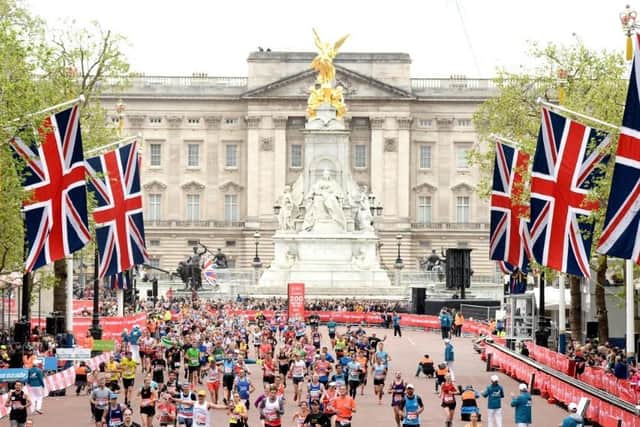 Runners taking part in a previous London Marathon
