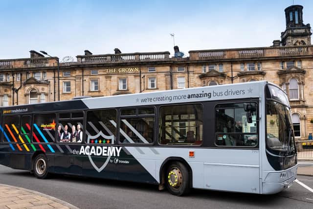 The Academy training bus