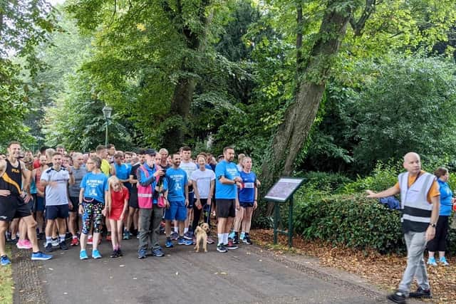 5k Your Way participants taking part in the ParkRun in Avenham Park, Preston