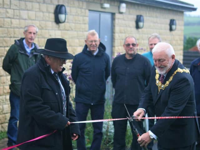 The Mayor of Pendle officially opens the park. PIC: Joe Maloney