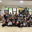 Hrothgar the Viking visited class four at Holy Trinity RC Primary School in Brierfield last week.