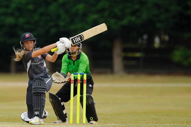 Liberty Heap top-scored with a knock of 87 off 53 balls during the T20 competition at the National Cricket Performance Centre.