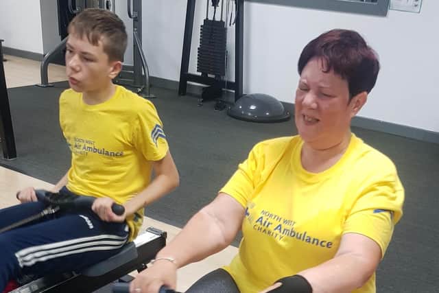 Determined fundraising mother and son, Michelle and Anthony