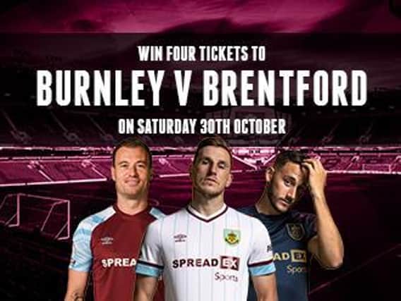 Win FOUR tickets to see Burnley take on Brentford at Turf Moor