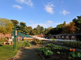 The walled garden at Worden Park, Leyland. The park is one of just four nationwide that have been awarded Green Flag status every year since the awards' inception in 1996.