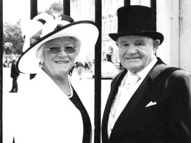 Philip and Dorothy McIvor arrive at Buckingham Palace following the award of an MBE in 2016