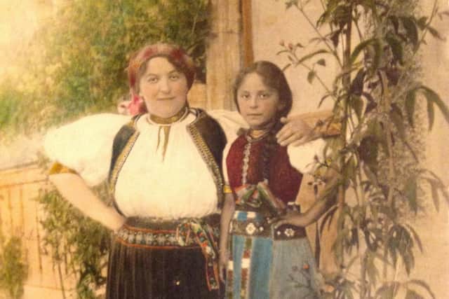 Albertine (Etty) May (neé Horowitz) and her mother, Clementine Horowitz (neé Müller), wearing their Hungarian national dress in 1910s in Hungary. Credit: Jenni Barrett and Linda Atherfold.