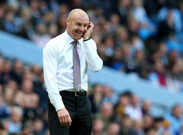 Sean Dyche scratches his head at the Etihad in October 2018