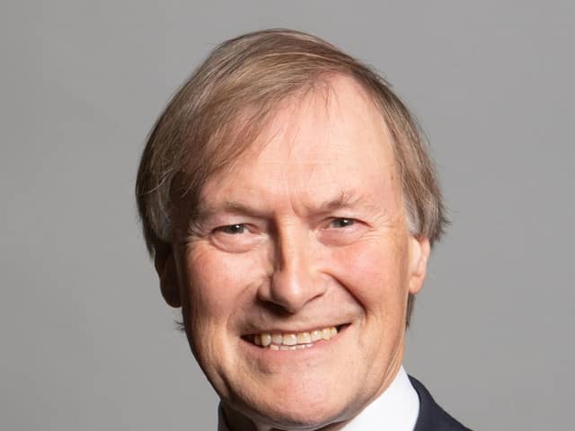 Tributes were being paid today to Sir David Amess  (pictured)