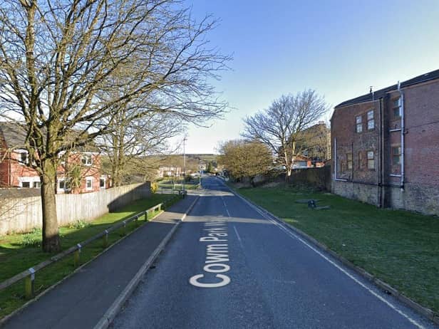 The toddler was hit by a Ford Focus on Cowm Park Way South, Whitworth (Credit: Google)