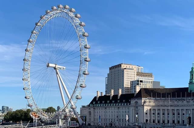 You will see most of London's landmarks from the London Eye