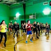 Attendees at the Les Mills fitness showcase in Burnley are put through their paces