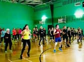 Attendees at the Les Mills fitness showcase in Burnley are put through their paces