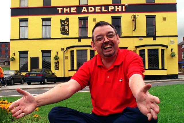 Adelphi manager John Hunter outside the big yellow pub which will be having a makeover