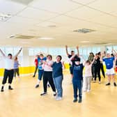 The  Les Mills Sh'Bam dance sessions at Padiham Leisure Centre, for people with learning disabilities, are proving to be very popular