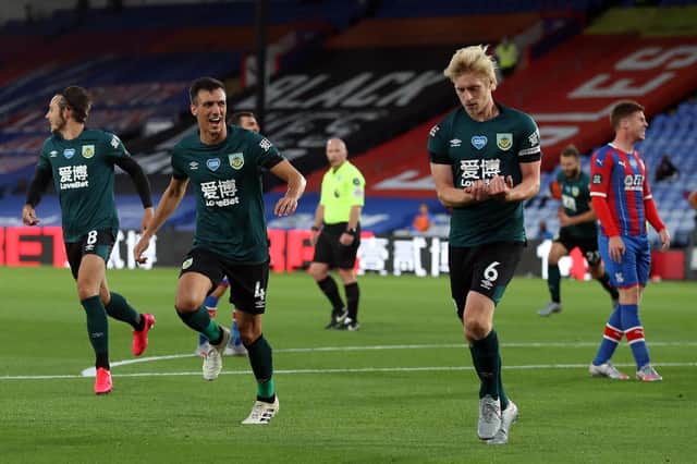 Ben Mee marks the birth of baby Olive after scoring at Crystal Palace last June