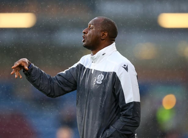 Patrick Vieira at Turf Moor with Nice in pre-season in 2019
