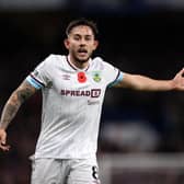 Josh Brownhill of Burnley during the Premier League match between Chelsea and Burnley at Stamford Bridge on November 06, 2021 in London, England.