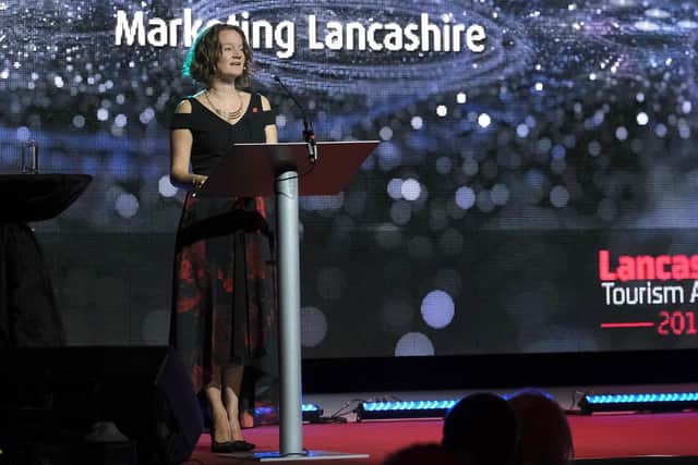 Rachel McQueen, chief executive of Marketing Lancashire, at the 2019 Lancashire Tourism Awards. After a year's absence, the finalists for the 2021 awards have been announced