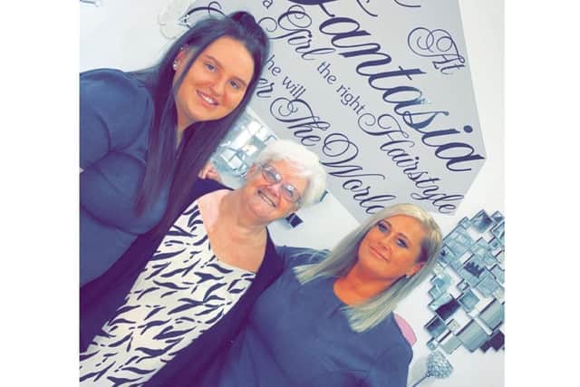 Adele (right) with Millie Henderson (left) and client Susan Whitham