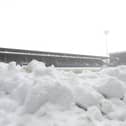 The snow at Turf Moor