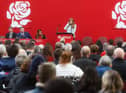 Angela Rayner speaking during a Labour conference in Blackpool on Saturday, November 27, 2021 (Picture: Dan Martino for The Gazette)