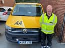 What a hero! AA patrolman Robert Balfour has been commended for saving a driver whose car went off the road, with him and his two children inside, in a remote part of the Ribble Valley