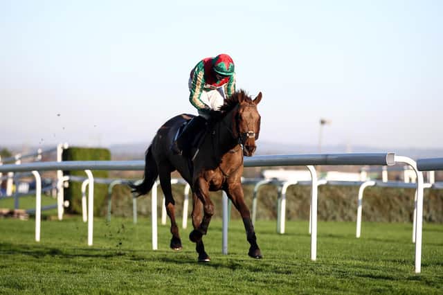 Vieux Lion Rouge goes on to win the Becher Chase at Aintree in 2020