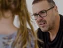 Paddy McGuinness with his daughter in the revealing BBC documentary Paddy and Christine McGuinness: Our Family and Autism