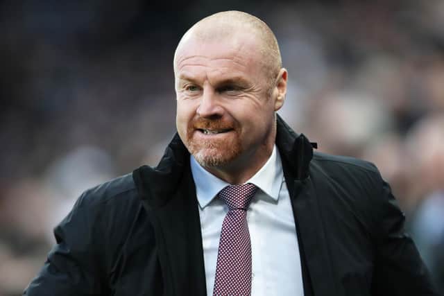 Sean Dyche, Manager of Burnley looks on prior to the Premier League match between Newcastle United and Burnley at St. James Park on December 04, 2021 in Newcastle upon Tyne, England.