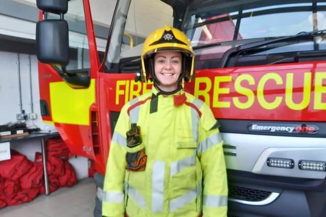 Burnley firefighter Lucy Dutton loves her  job